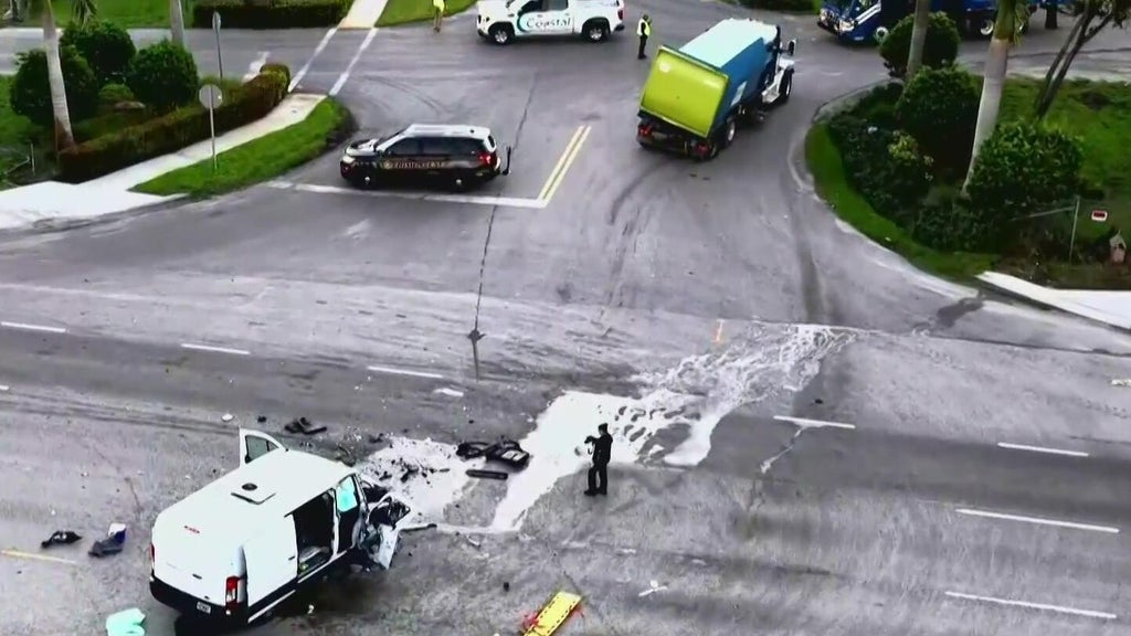 3 injured in violent Davie crash involving van, recycling truck, police say — CBS Miami, Lakeville Health news