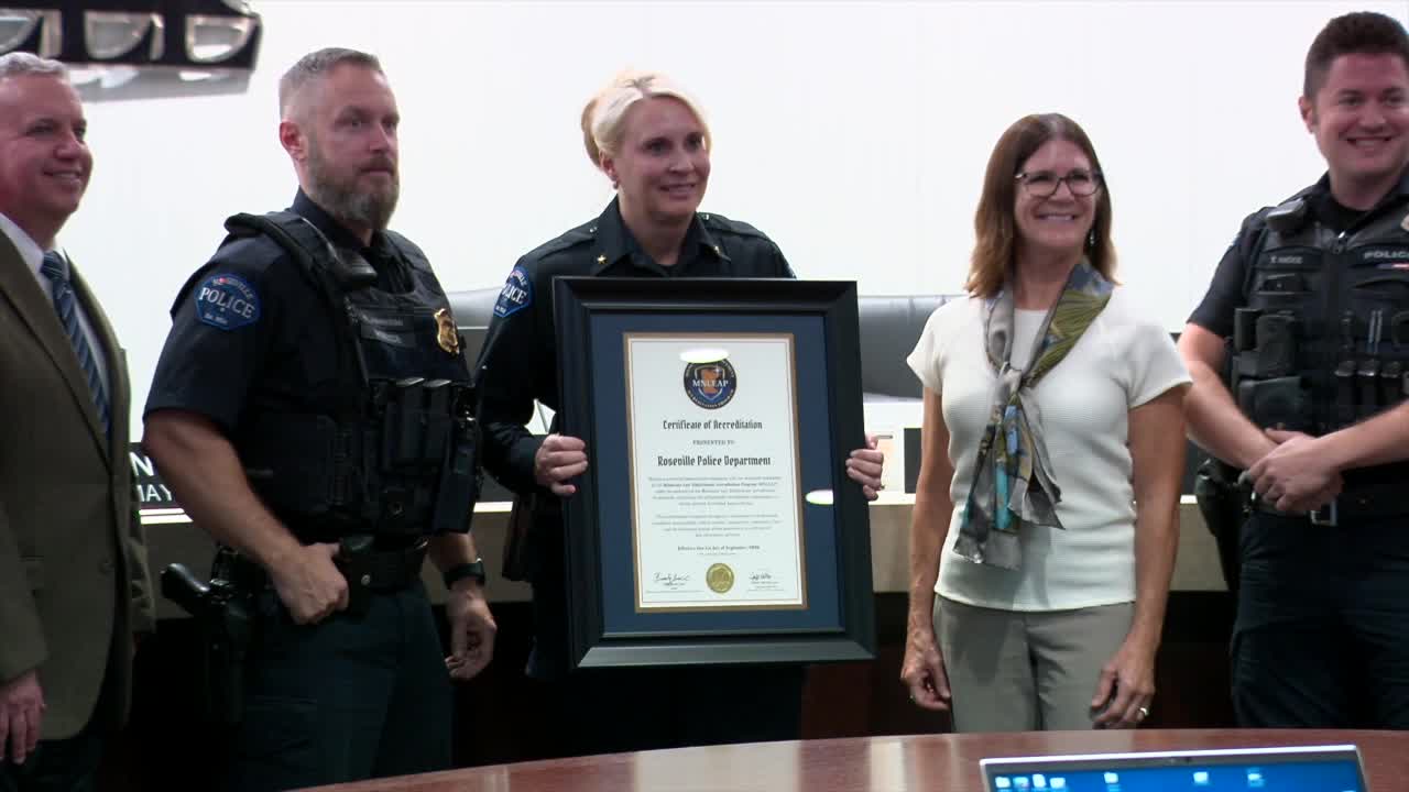 Roseville Police Department becomes first state-accredited agency, chief touts immediate impact — KSTP 5, Lakeville Government news