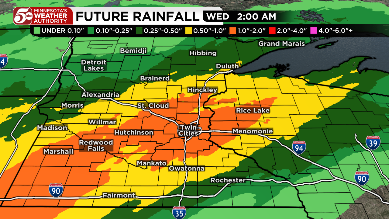 Rainy start to week, warmer days return — KSTP 5, Lakeville Community news