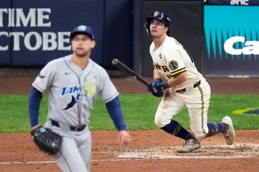 Frelick, Pratt lift Brewers to 5-4 comeback win over Rays and 2-0 World Series lead — KSTP 5, Lakeville Sports news