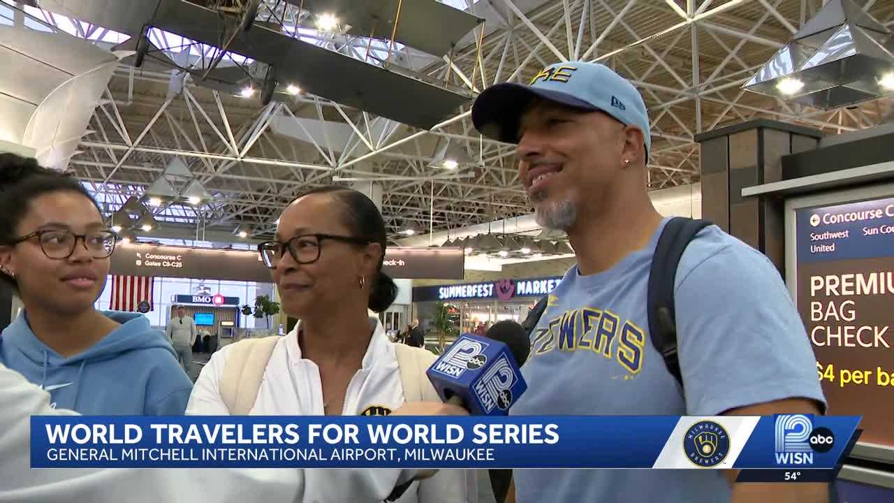 'Traveled for ... 24 hours': Fans travel from across the world for the World Series — WISN 12 Milwaukee, Lakeville Sports news