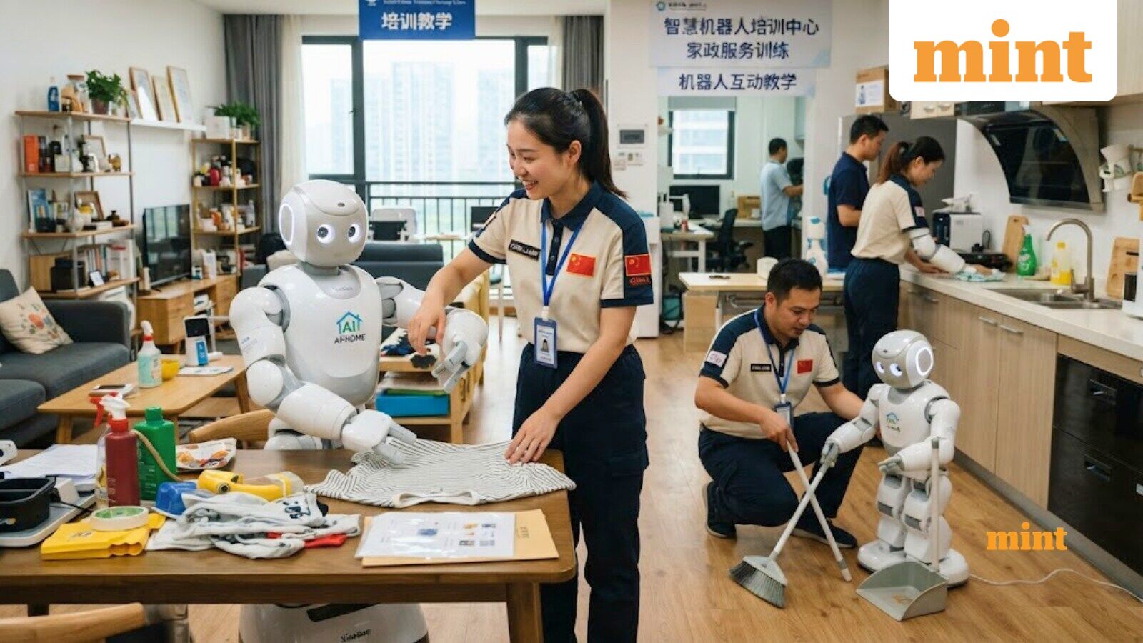 Workers in China are teaching robots everyday chores, earning ₹57,000 monthly by folding clothes, sweeping floors, more — Mint India, Lakeville Technology news